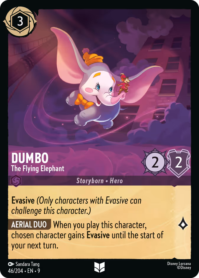Carta Dumbo · The Flying Elephant