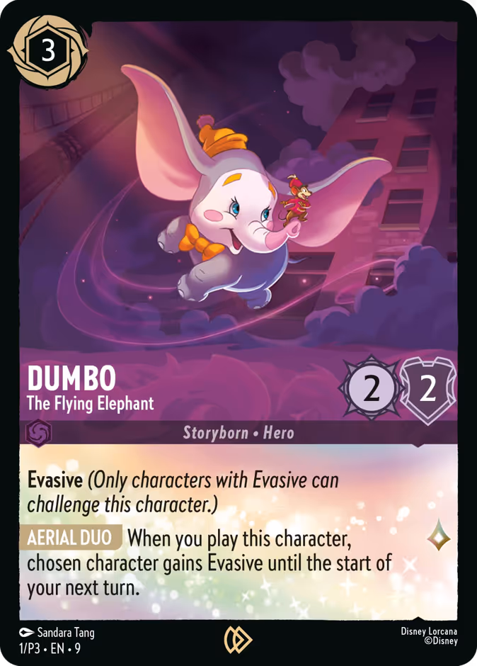 Carta Dumbo · The Flying Elephant