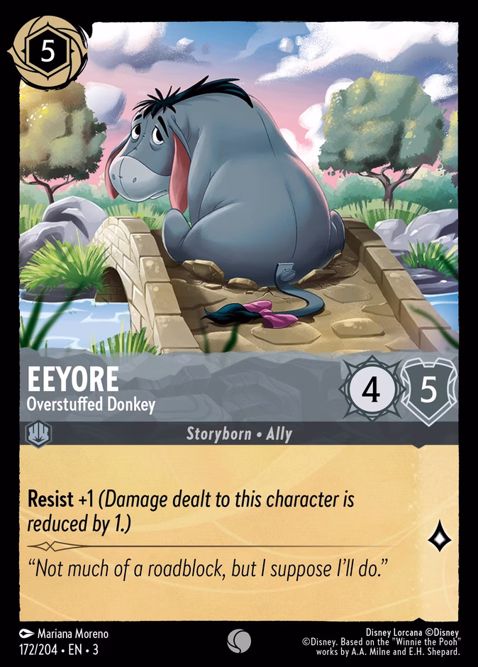 Carta Eeyore · Overstuffed Donkey