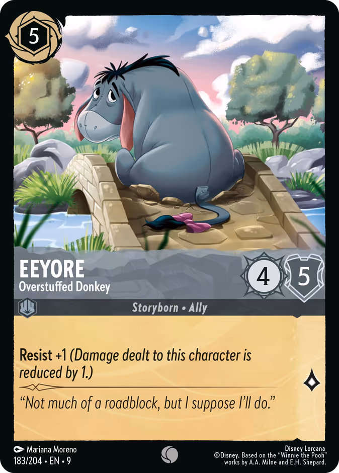 Carta Eeyore · Overstuffed Donkey