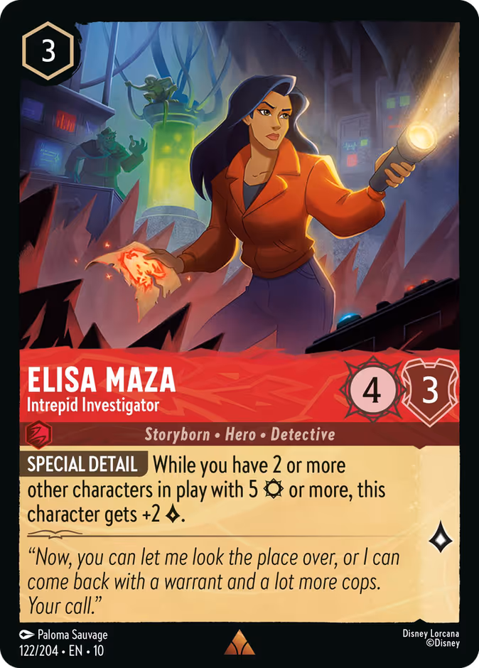Carta Elisa Maza · Intrepid Investigator