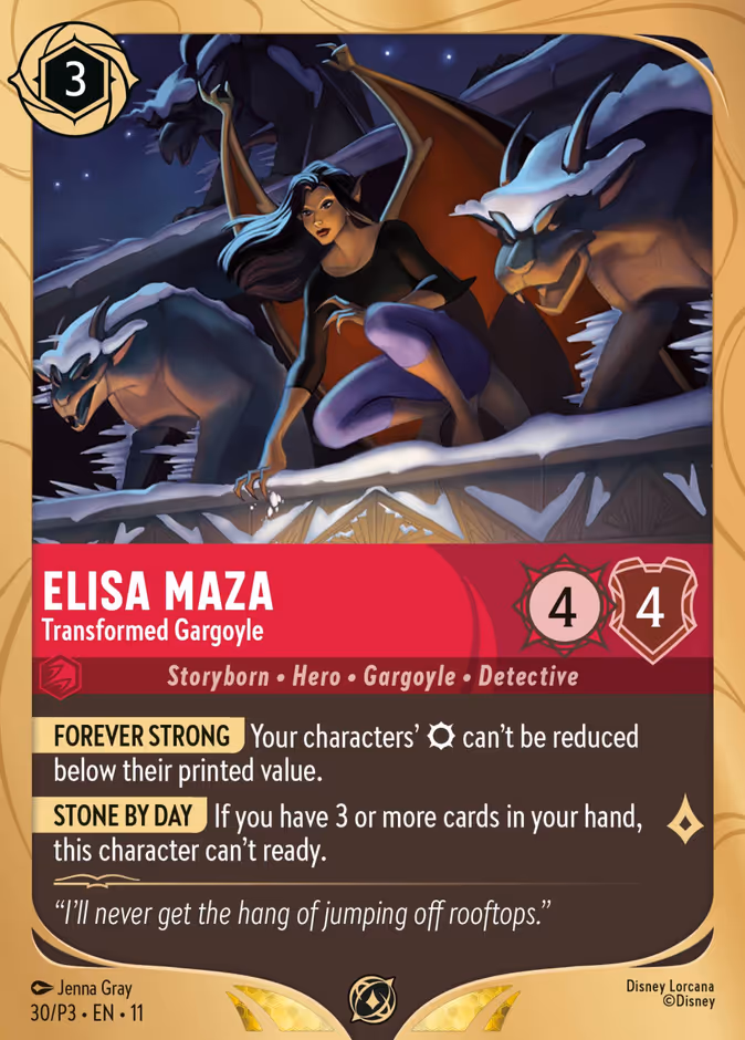 Carta Elisa Maza · Transformed Gargoyle