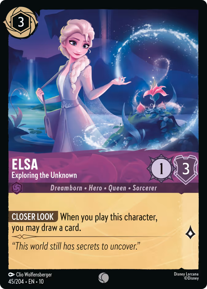 Carta oficial Elsa · Exploring the Unknown