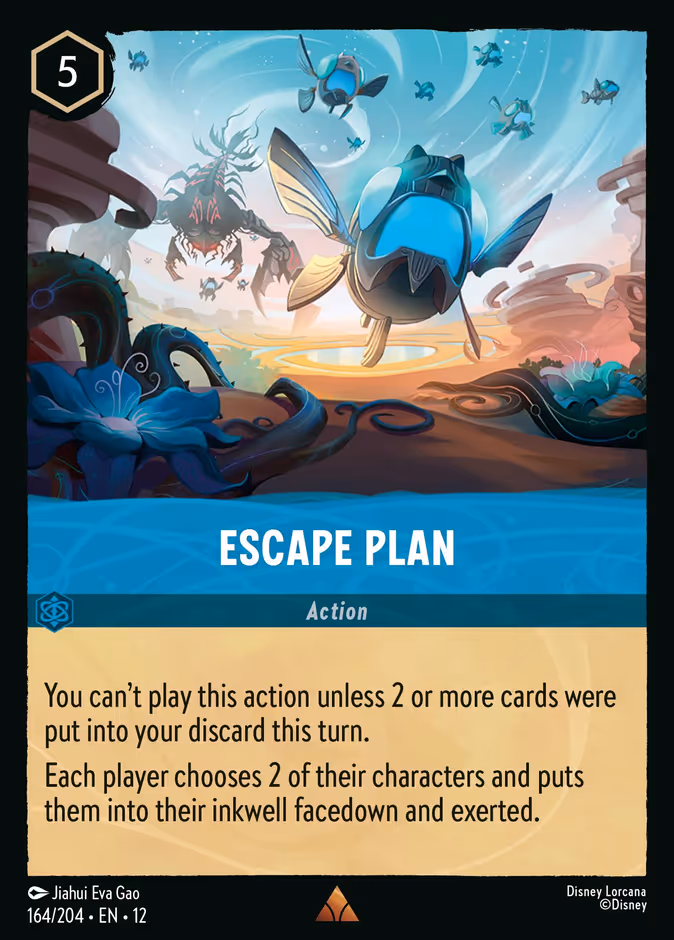 Carta oficial Escape Plan · 