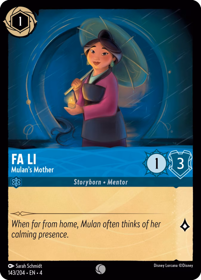 Carta Fa Li · Mulan’s Mother