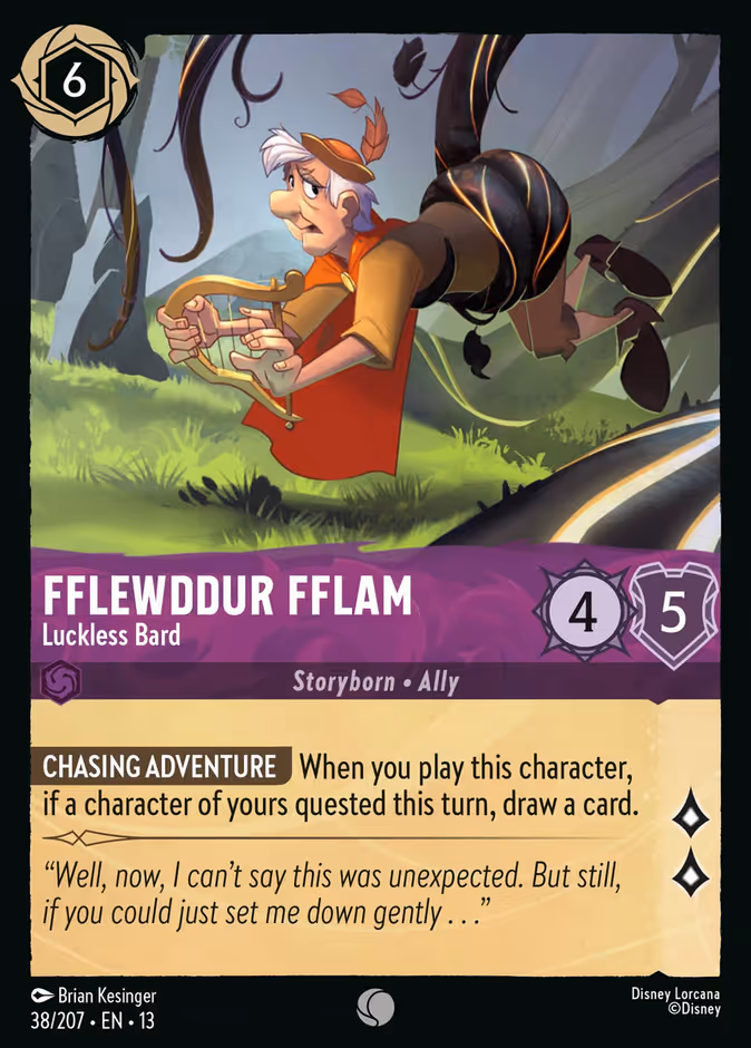 Carta Fflewddur Fflam · Luckless Bard