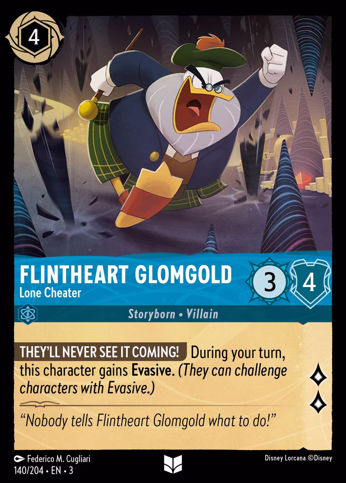 Carta Flintheart Glomgold · Lone Cheater