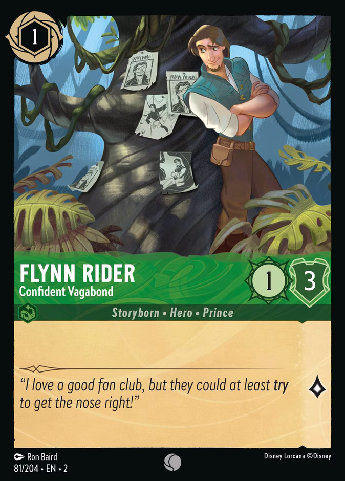 Carta Flynn Rider · Confident Vagabond