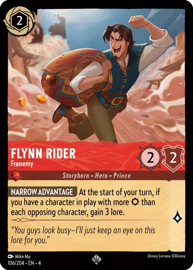 Carta Flynn Rider · Frenemy