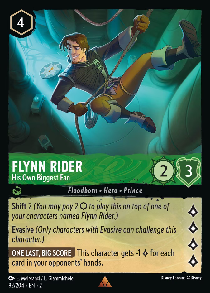 Carta Flynn Rider · His Own Biggest Fan