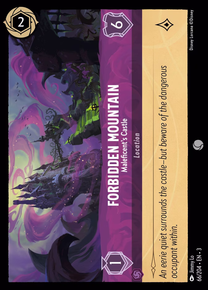 Carta Forbidden Mountain · Maleficent's Castle