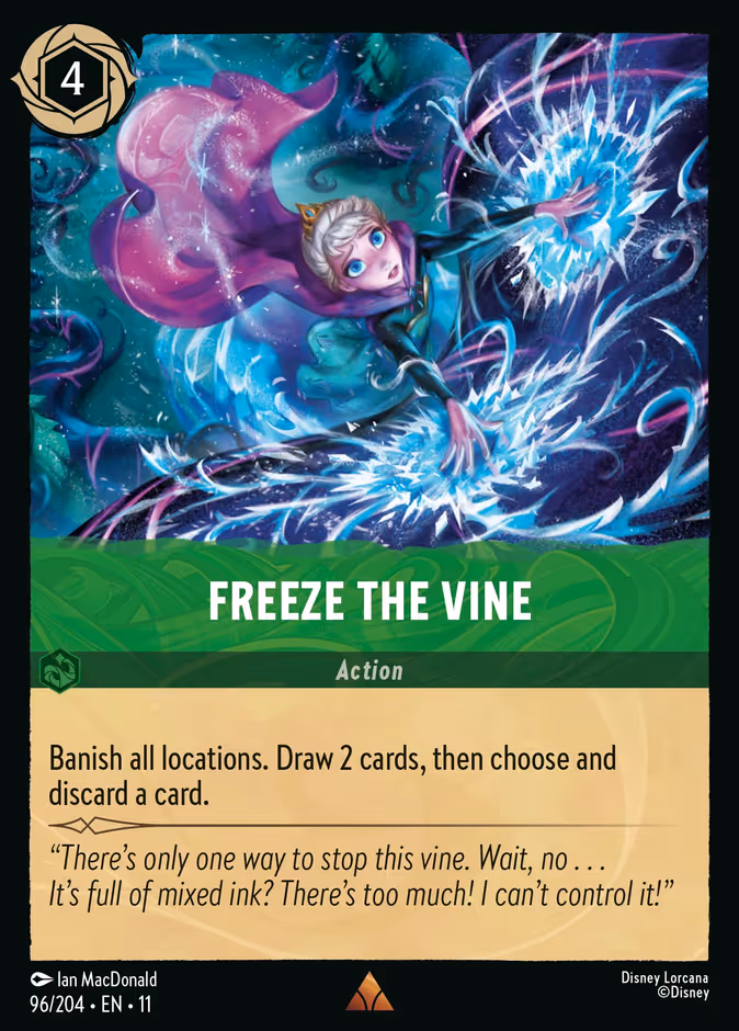 Carta Freeze the Vine · 