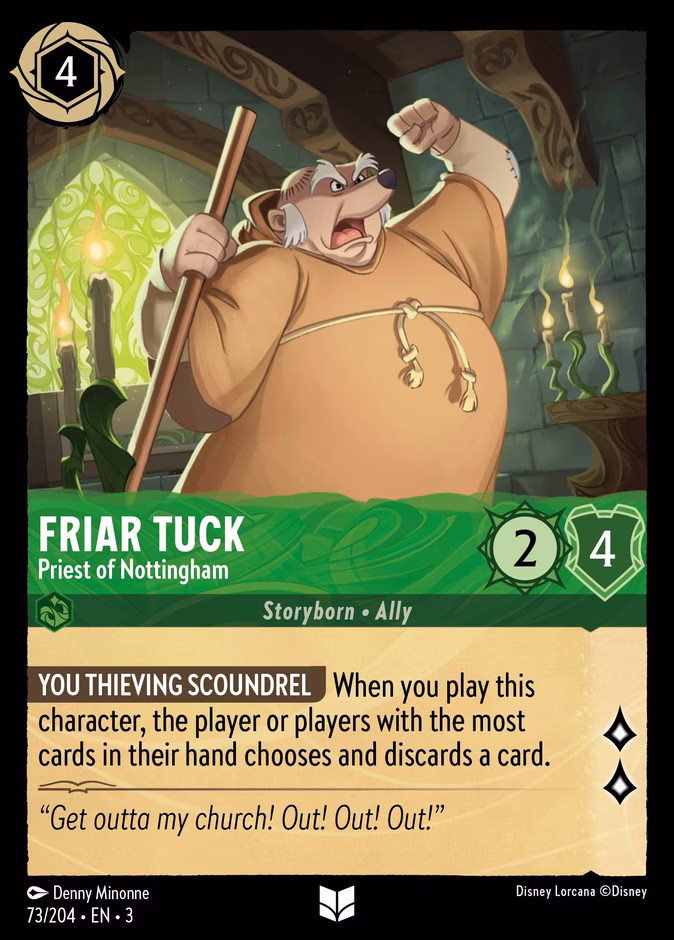 Carta Friar Tuck · Priest of Nottingham
