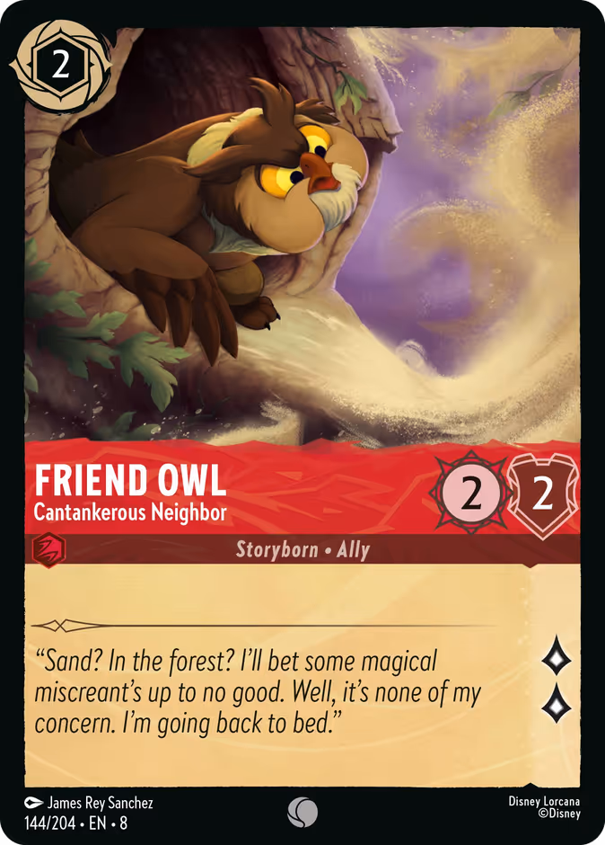 Carta Friend Owl · Cantankerous Neighbor
