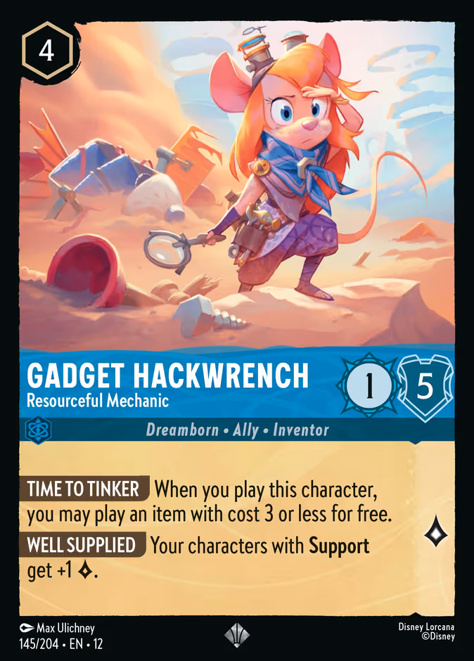 Carta Gadget Hackwrench · Resourceful Mechanic