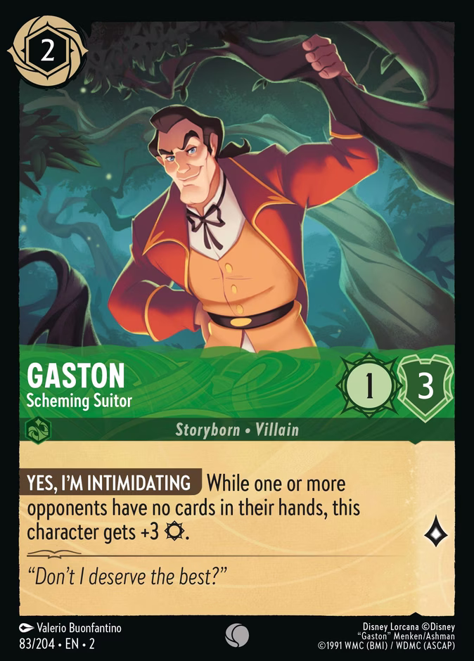Carta Gaston · Scheming Suitor