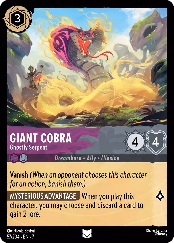 Carta Giant Cobra · Ghostly Serpent