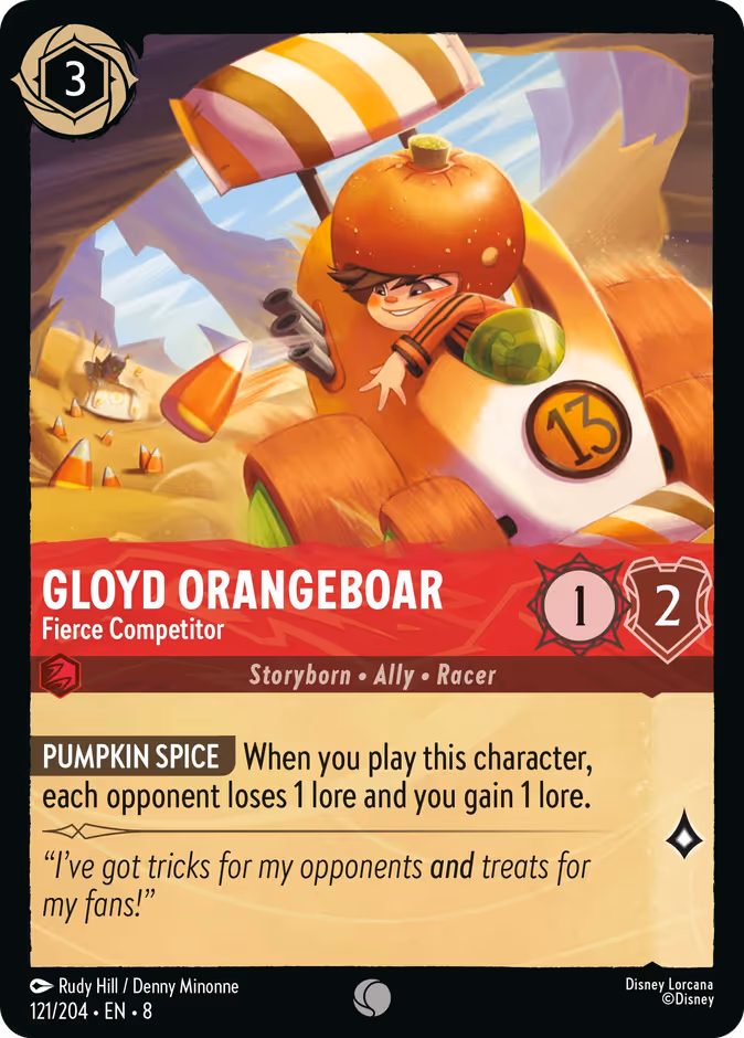 Carta Gloyd Orangeboar · Fierce Competitor