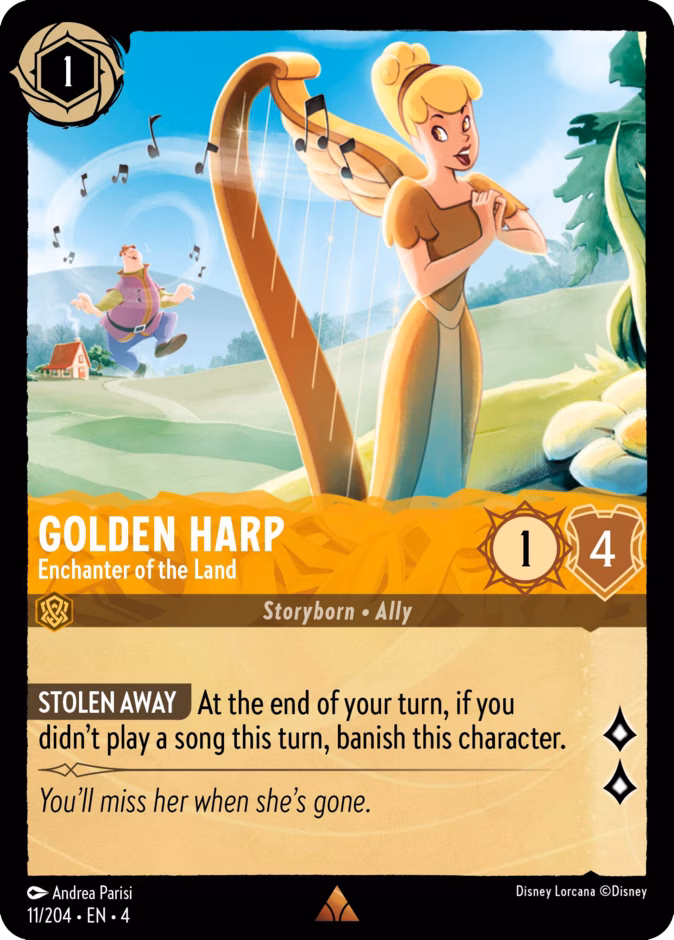 Carta Golden Harp · Enchanter of the Land