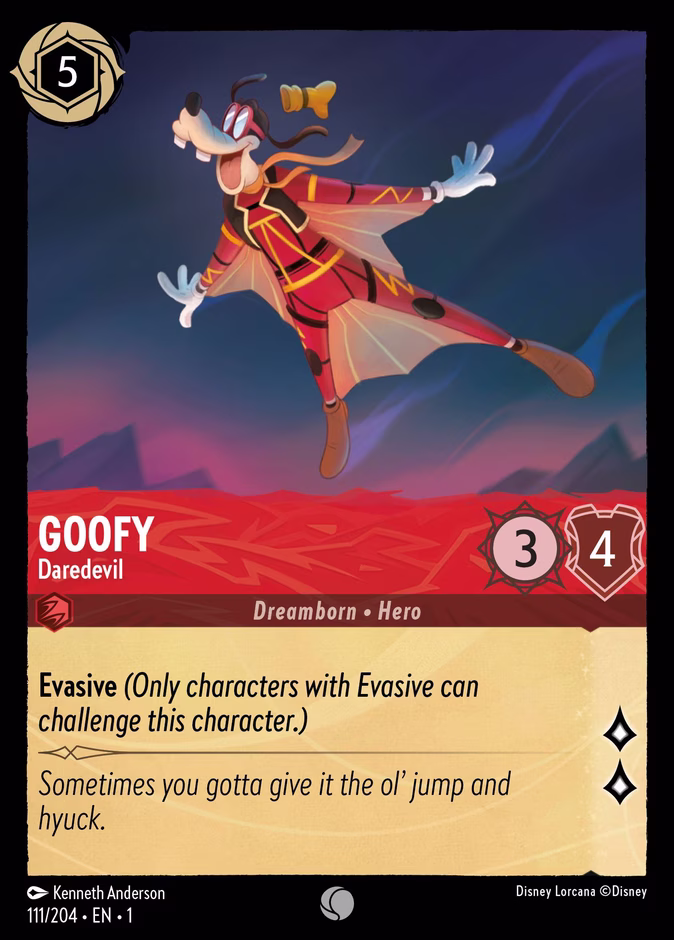 Carta Goofy · Daredevil
