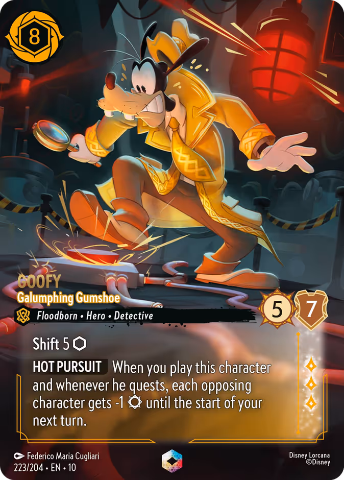 Carta Goofy · Galumphing Gumshoe