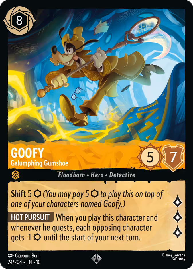Carta Goofy · Galumphing Gumshoe