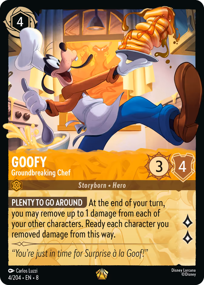 Carta Goofy · Groundbreaking Chef