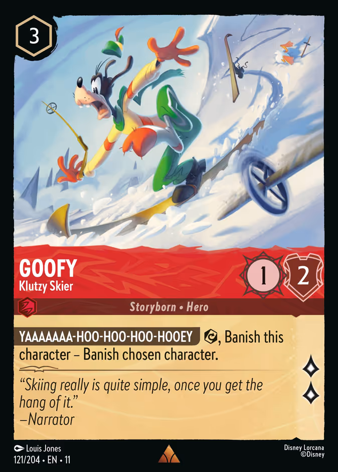 Carta Goofy · Klutzy Skier