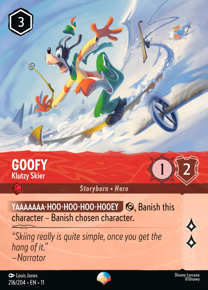 Carta Goofy · Klutzy Skier