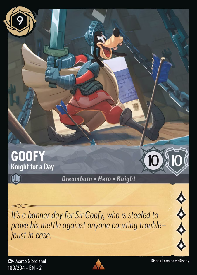 Carta Goofy · Knight for a Day