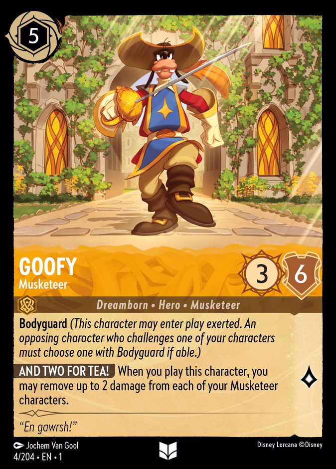 Carta Goofy · Musketeer