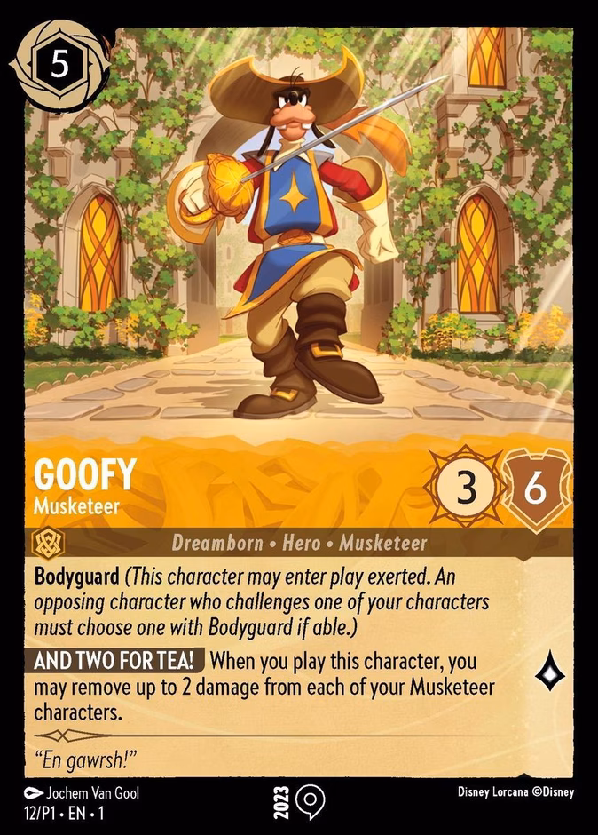 Carta Goofy · Musketeer