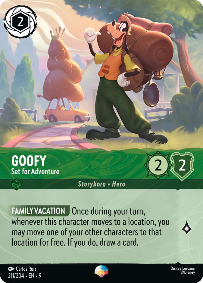 Carta Goofy · Set for Adventure