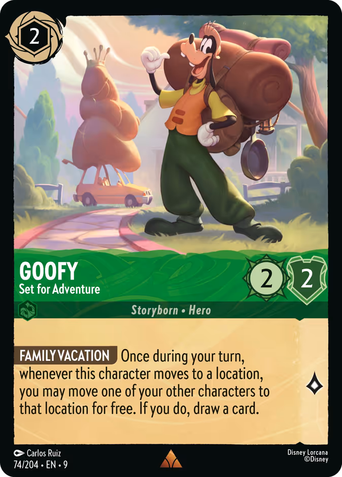 Carta Goofy · Set for Adventure