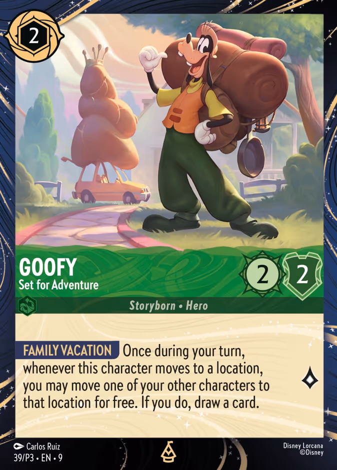 Carta Goofy · Set for Adventure