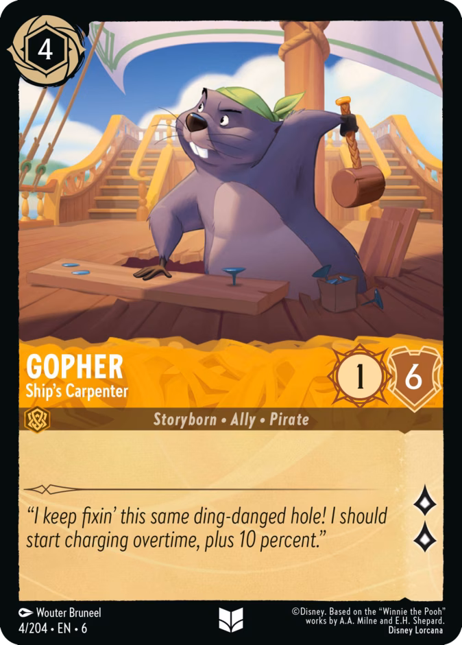 Carta Gopher · Ship's Carpenter