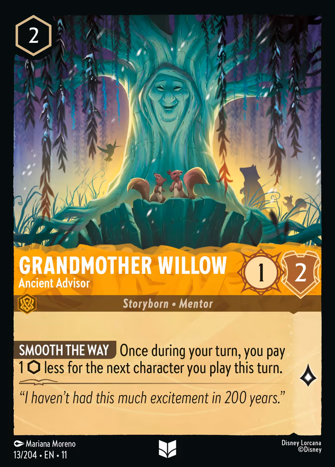 Carta Grandmother Willow · Ancient Advisor