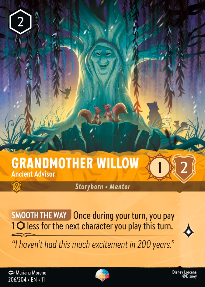 Carta Grandmother Willow · Ancient Advisor