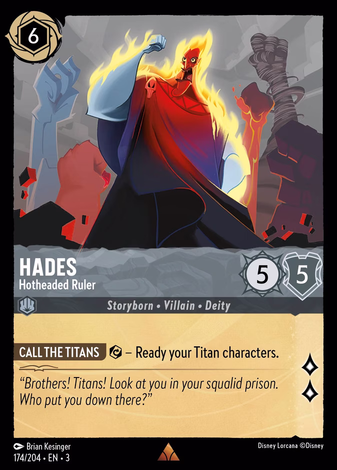 Carta Hades · Hotheaded Ruler