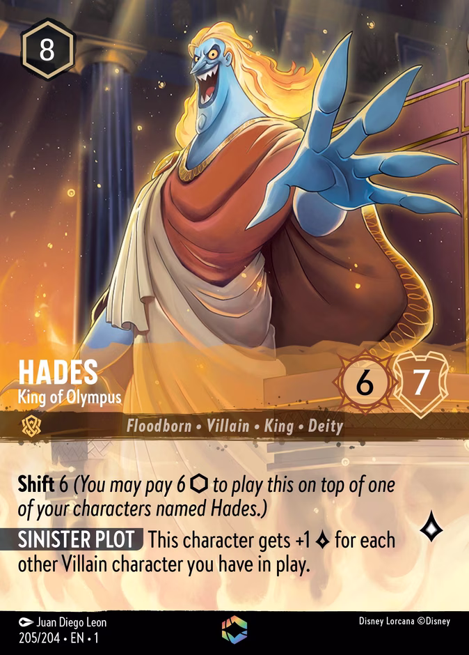 Carta Hades · King of Olympus