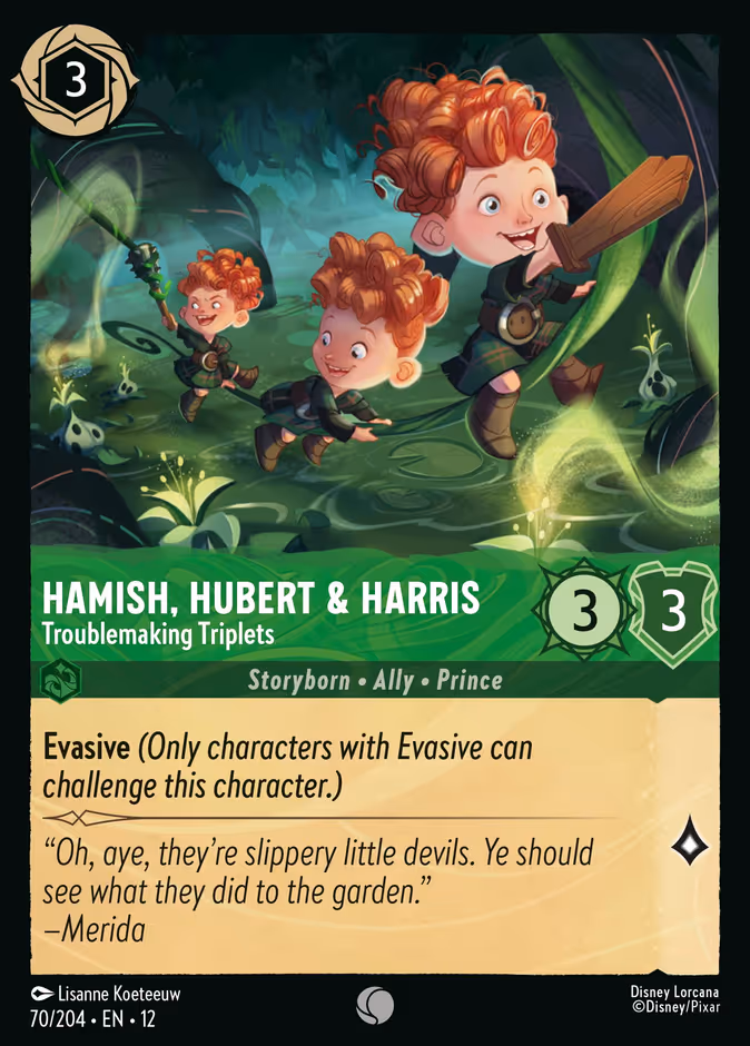 Carta Hamish, Hubert & Harris · Troublemaking Triplets