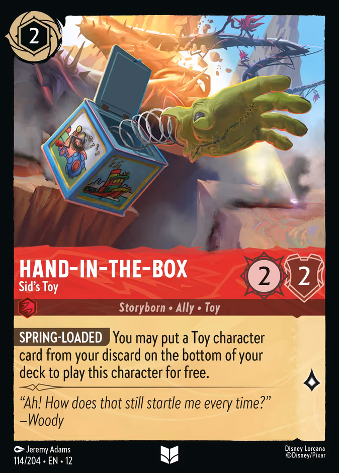 Carta Hand-in-the-Box · Sid's Toy