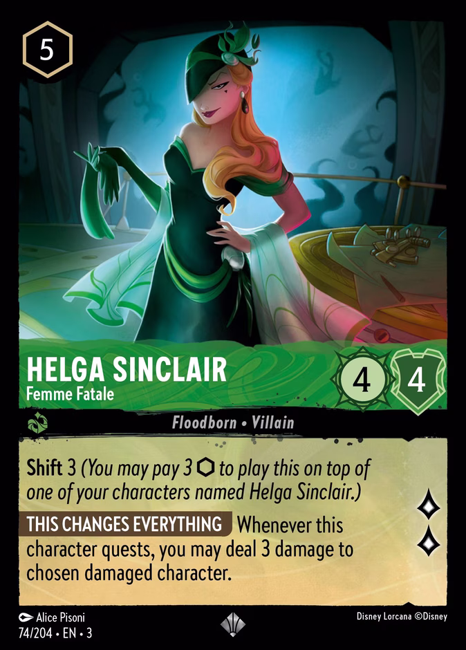 Carta Helga Sinclair · Femme Fatale