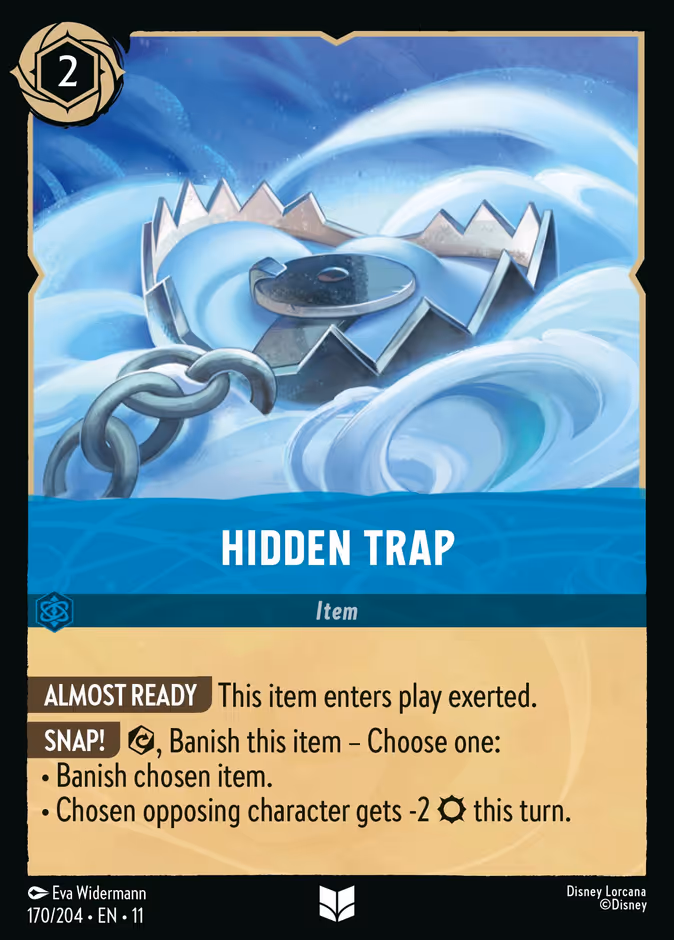 Carta oficial Hidden Trap ·
