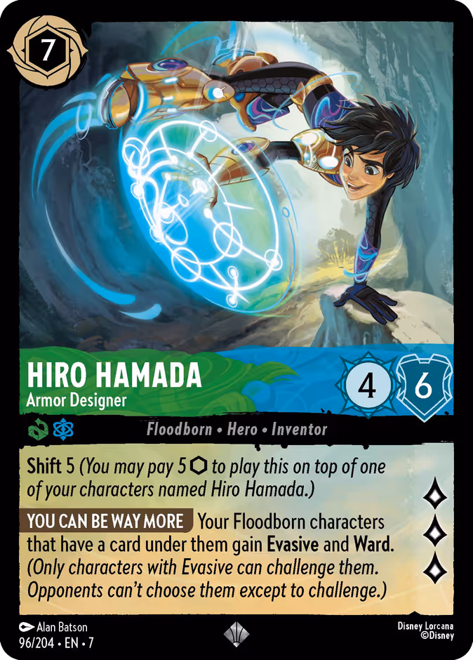 Carta Hiro Hamada · Armor Designer