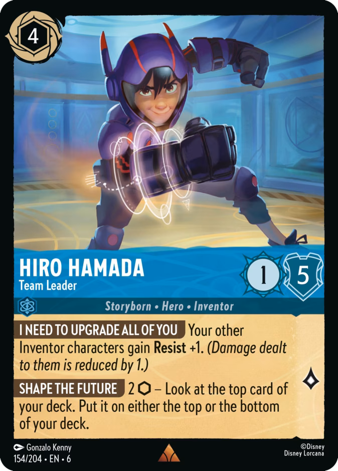 Carta Hiro Hamada · Team Leader