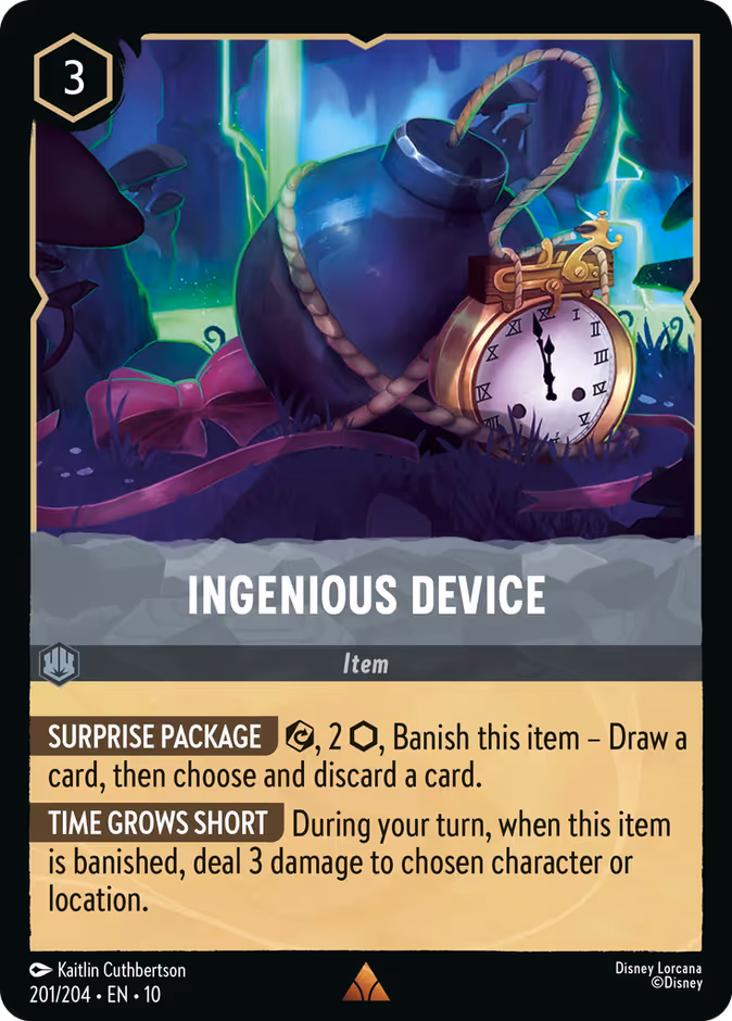 Carta oficial Ingenious Device · 