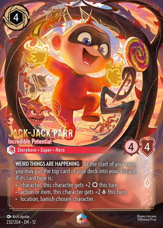 Carta Jack-Jack Parr · Incredible Potential