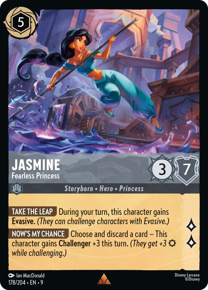 Carta Jasmine · Fearless Princess