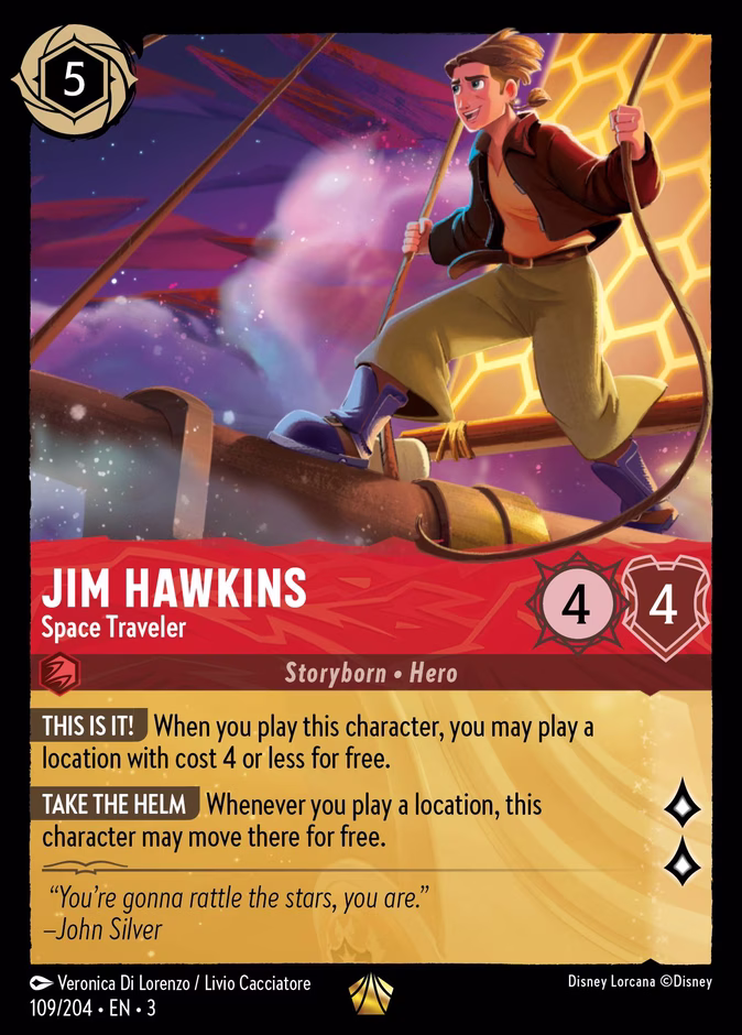 Carta Jim Hawkins · Space Traveler
